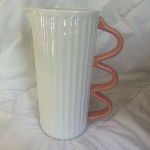 Large Ceramic‎ Pitcher Cream/Pink 10.5in - kate spade new york x Target - NEW